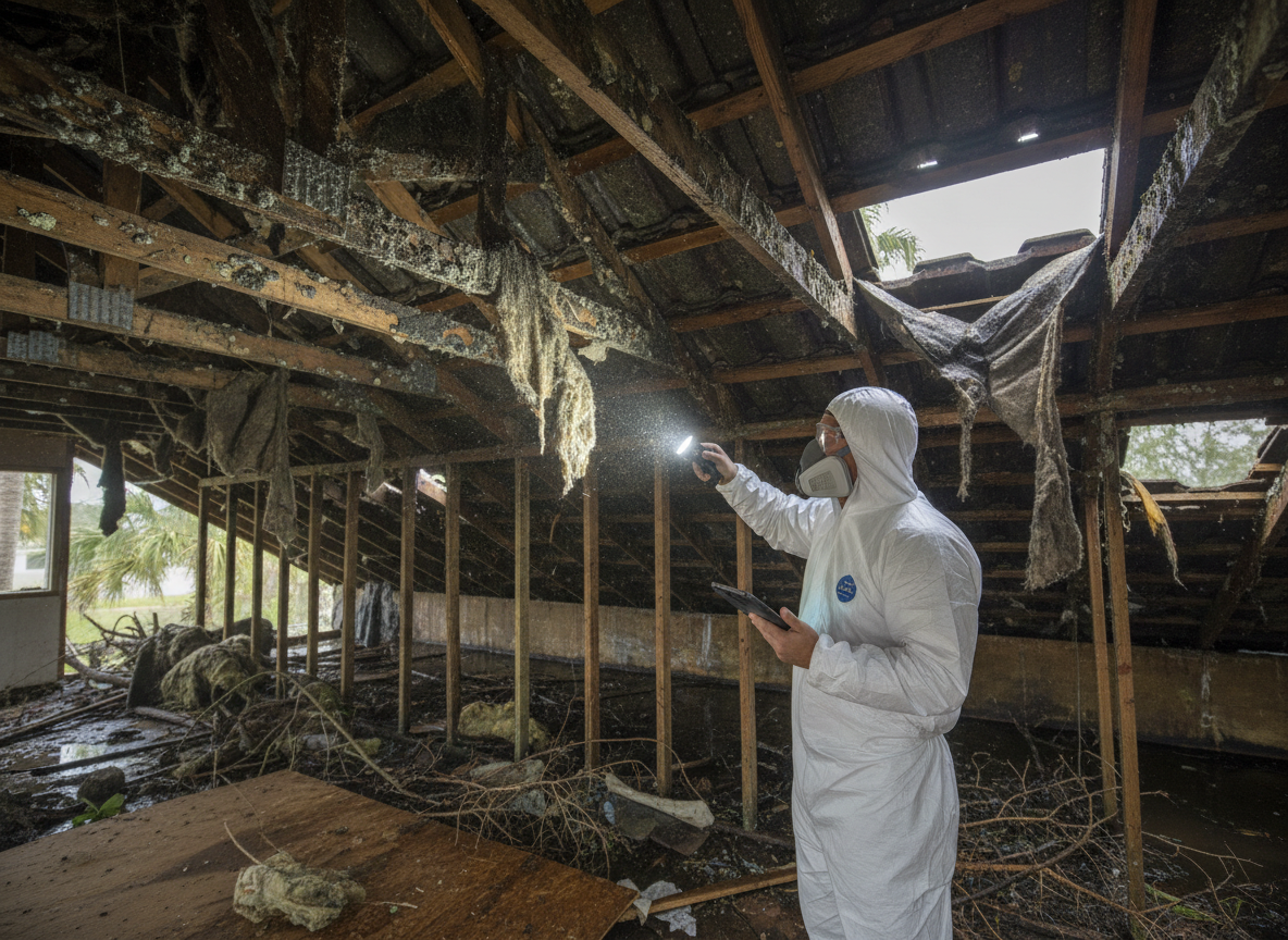 Attic Mold After a Hurricane or Severe Storm in Palm Coast, FL