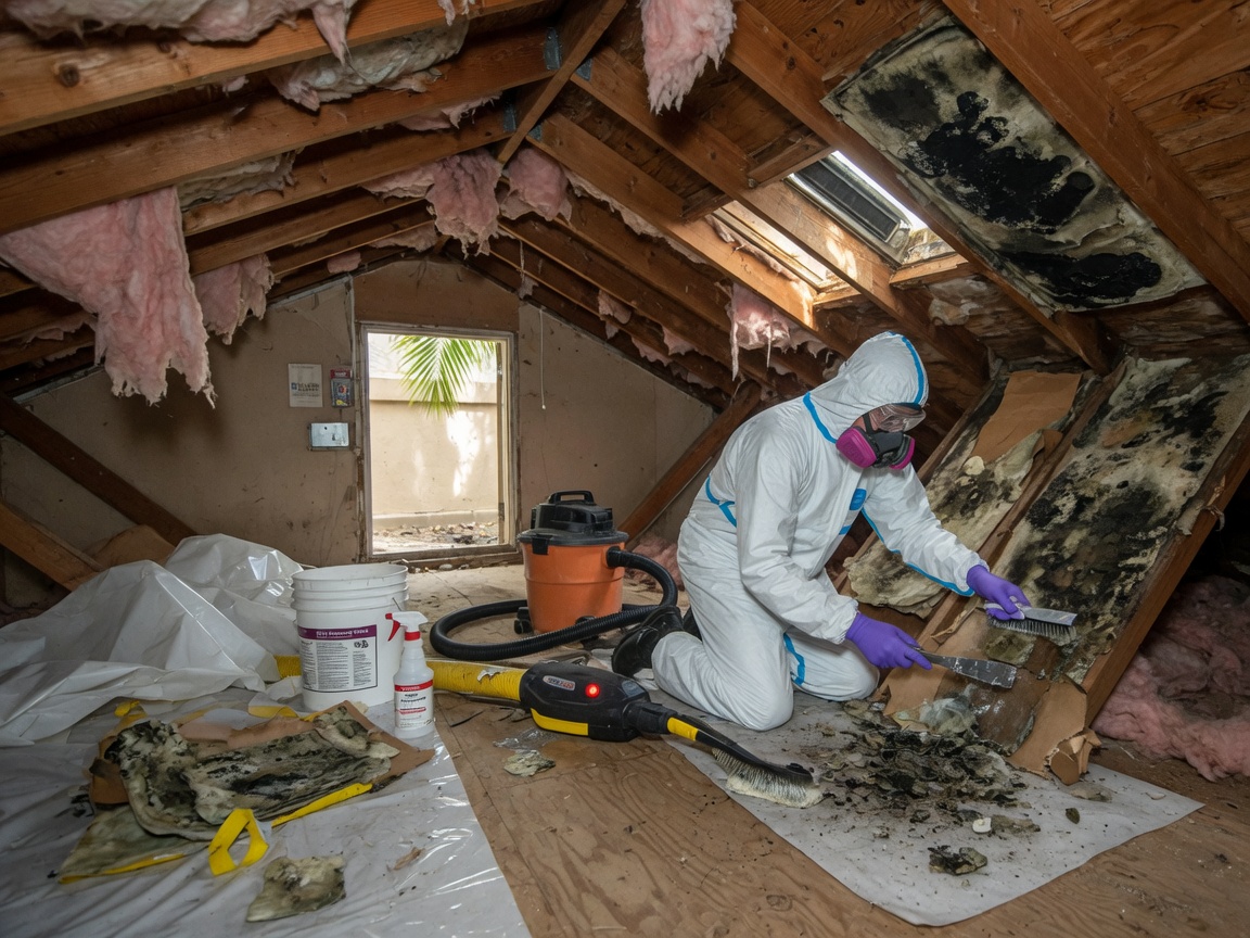 Attic Mold Remediation in Matanzas Woods —, FL 32137